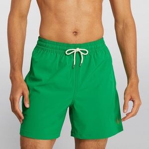 1X Men’s Ralph Lauren Green Swim Trunks 1X